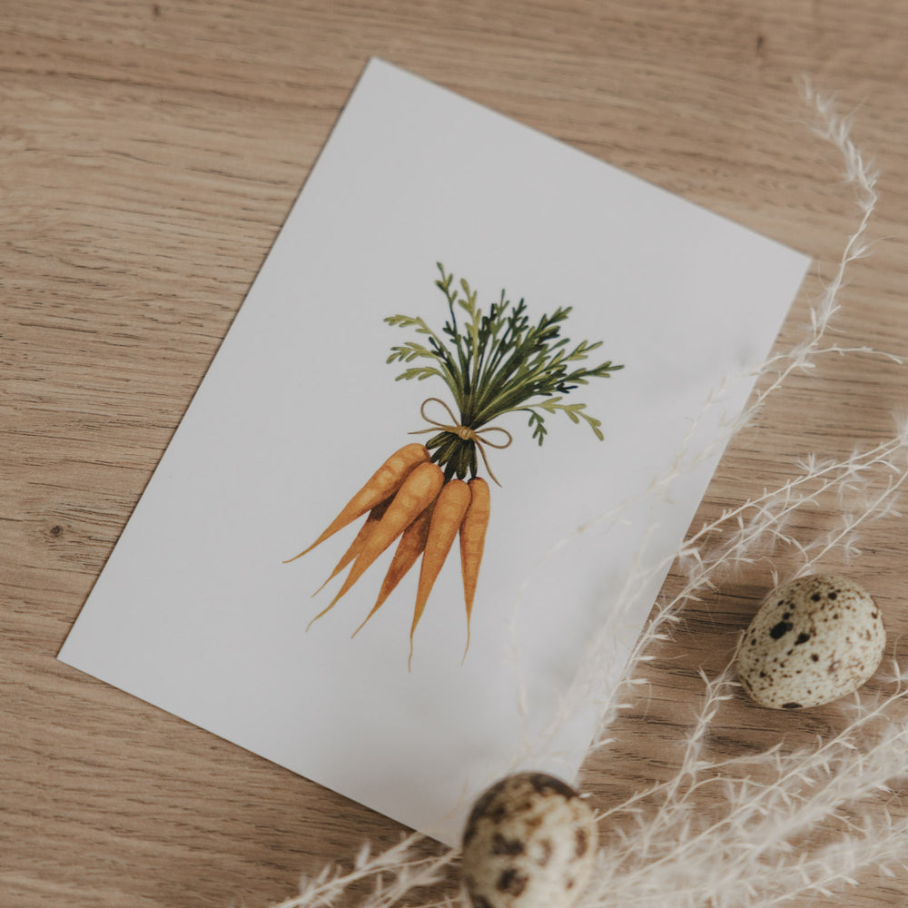 Aquarellkarte Carrots (VE = 10 Stk.)