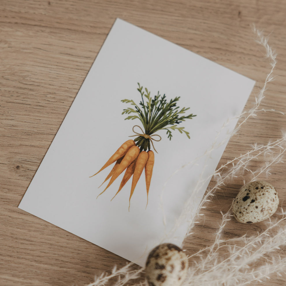 Aquarellkarte Carrots (VE = 10 Stk.)
