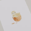 Aquarellkarte Chick in egg (VE = 10 Stk.)