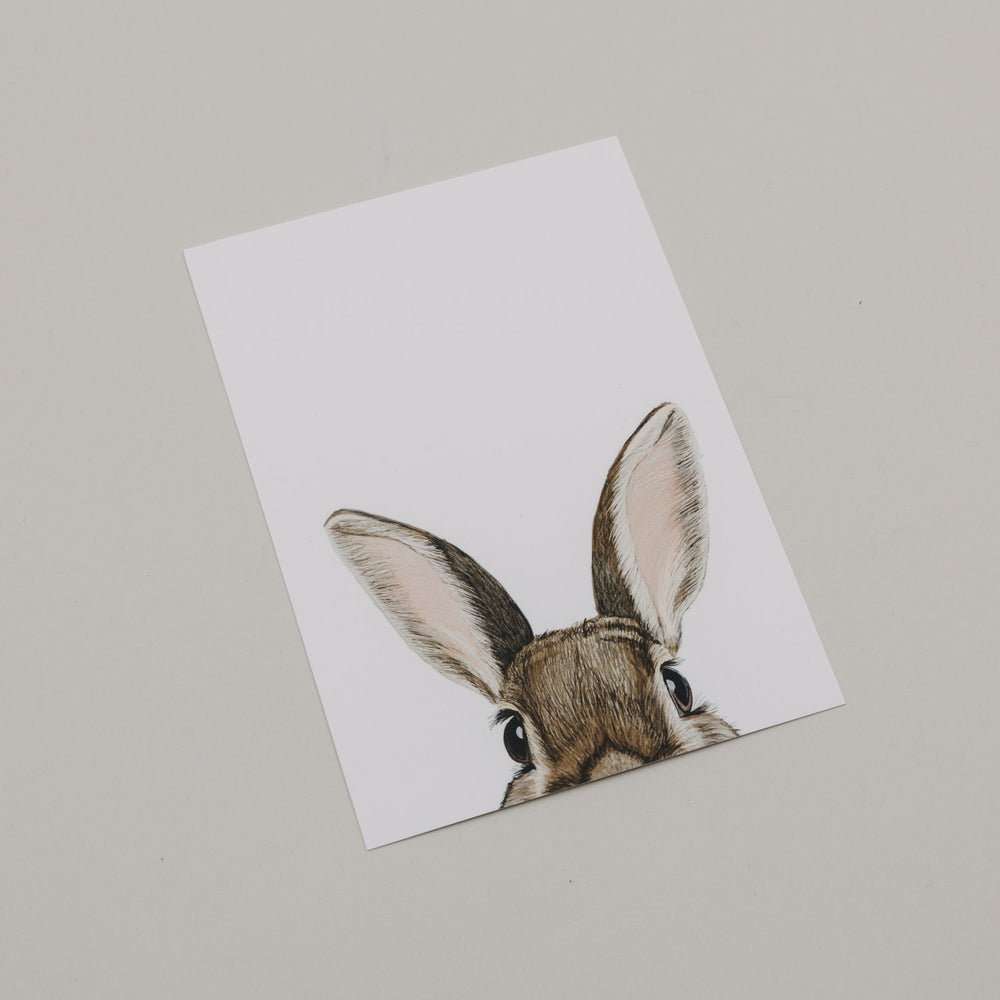 Aquarellkarte Hiding rabbit (VE = 10 Stk.)