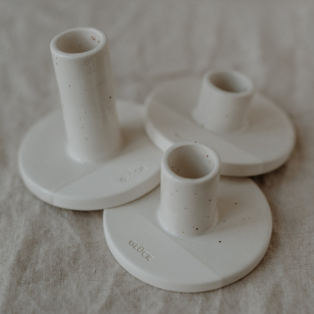 Kerzenständer Glück mittel (VE = 6 Stück)