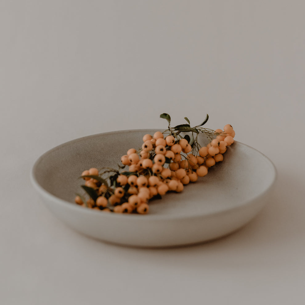 Tiefer Teller Steingrau (VE = 4 Stk)