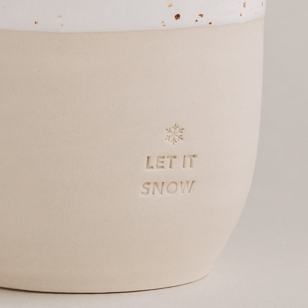 Becher Let it snow (VE = 4 Stk.)