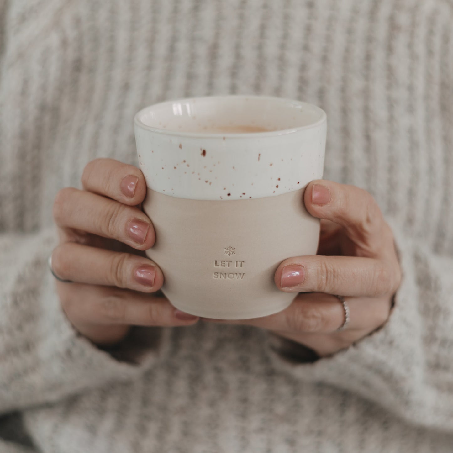 Becher Let it snow (VE = 4 Stk.)