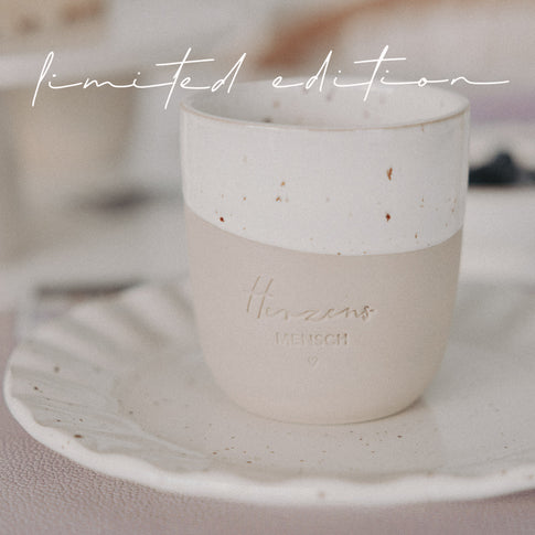 Limitierter Becher Herzensmensch (VE = 4 Stk.)