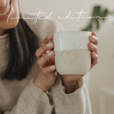 Limitierter Becher großes Herz Mama (VE = 4 Stk.)