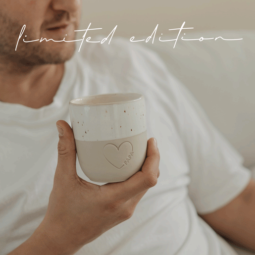 Limitierter Becher großes Herz Papa (VE = 4 Stk.)