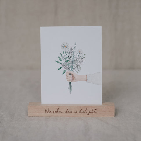 Card stand Set of 2 - 15 cm Wie schön (PU = 6 sets)