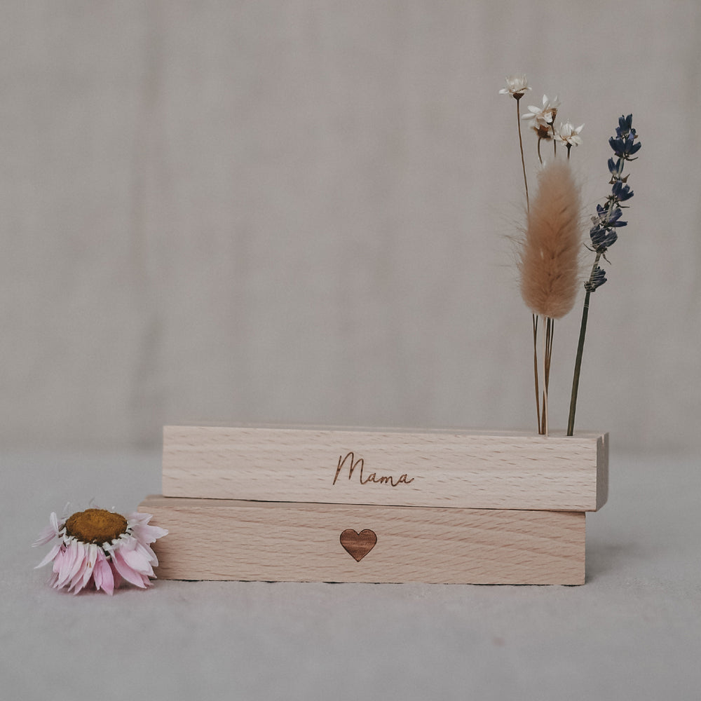Card and flower holder set of 2 - 12 cm Mama (PU= 6 sets)