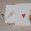Card and flower holder set of 2 - 12 cm Mama (PU= 6 sets)