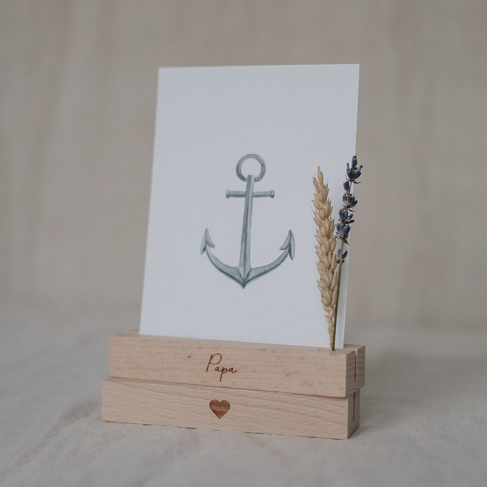 Card and flower holder set of 2 - 12 cm dad (PU= 6 sets)