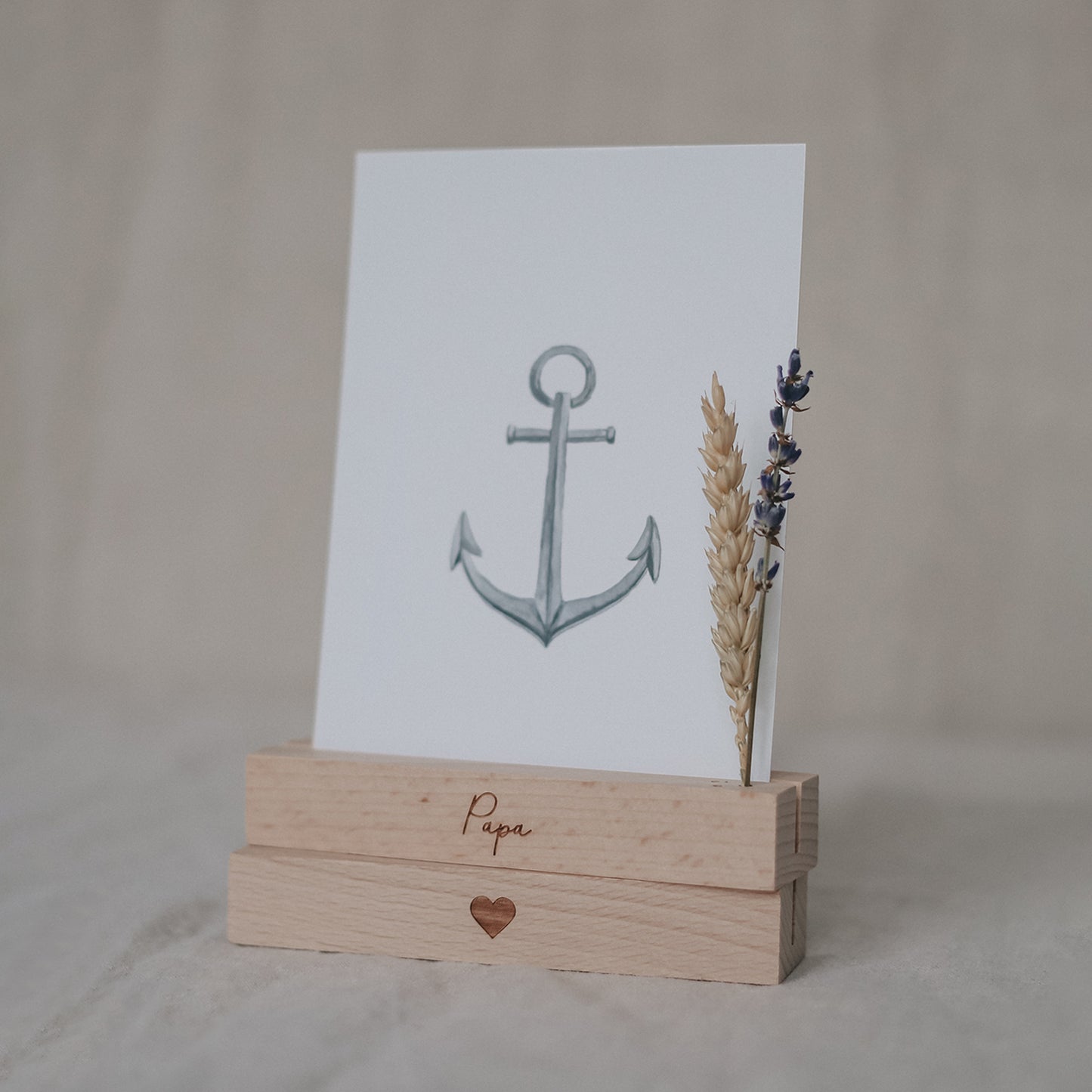 Card and flower holder set of 2 - 12 cm dad (PU= 6 sets)