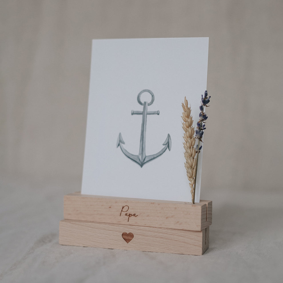 Card and flower holder set of 2 - 12 cm dad (PU= 6 sets)