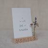 Card and flower holder set of 2 - 12 cm flower meadow (VE= 6 sets)
