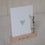 Card and flower holder 2-piece set - 12 cm Lebe Liebe Lache (VE= 6 sets)
