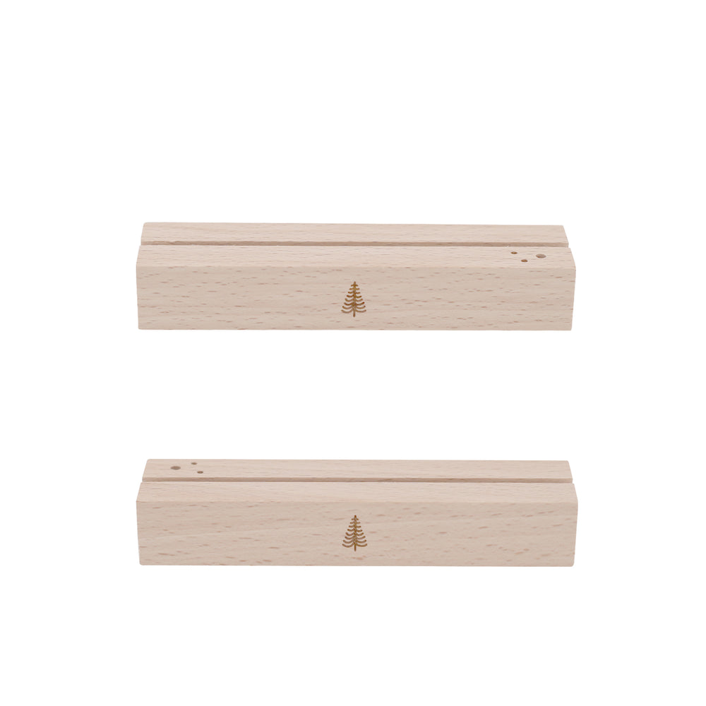 Card and flower holder set of 2 - 12 cm fir (PU= 6 sets)