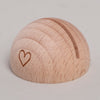 Half-round Card Holder Heart (PU = 6 pcs)