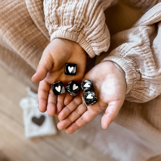 Dice Set Black (PU = 8 Sets)