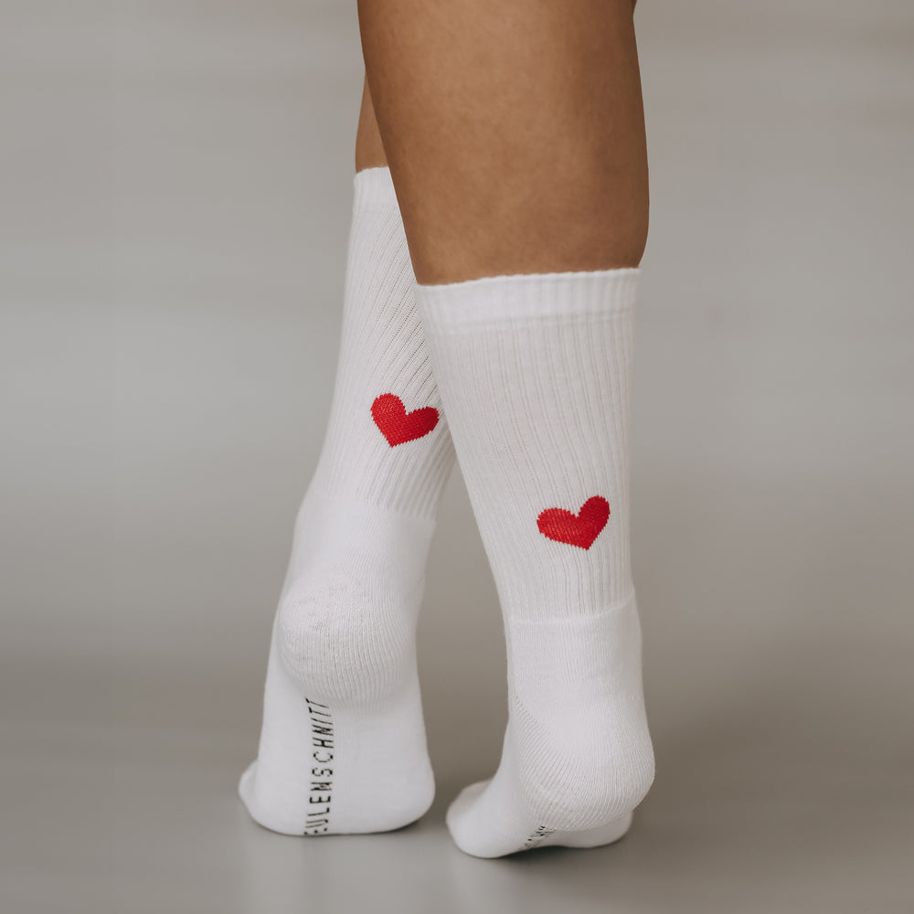 Socken Herz rot (VE = 5 Stk)