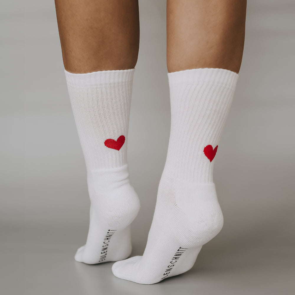 Socken Herz rot (VE = 5 Stk)