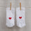 Socken Herz rot (VE = 5 Stk)
