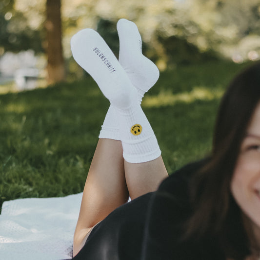 Socken Smiley gelb (VE = 5 Stk)