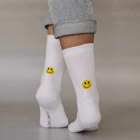 Socken Smiley gelb (UE = 5 Pièces)