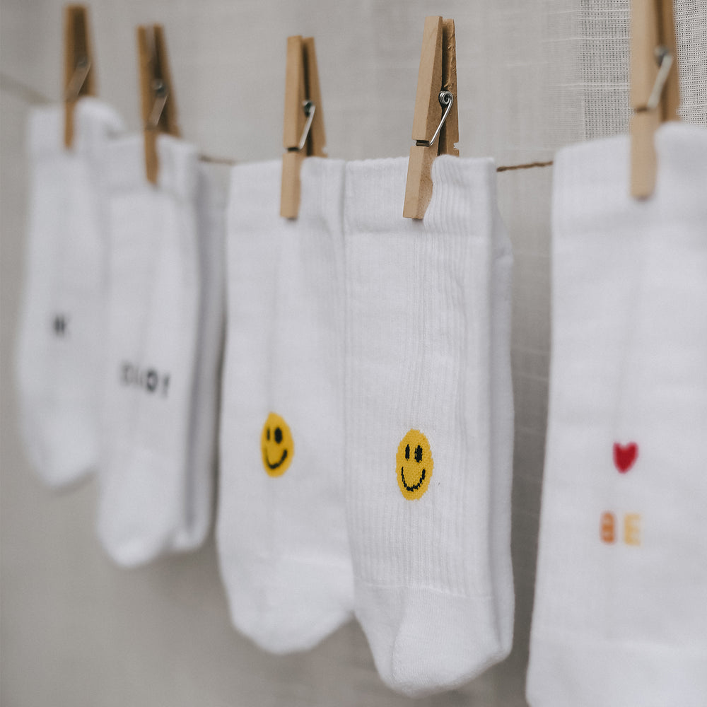 Socken Smiley gelb (UE = 5 Pièces)