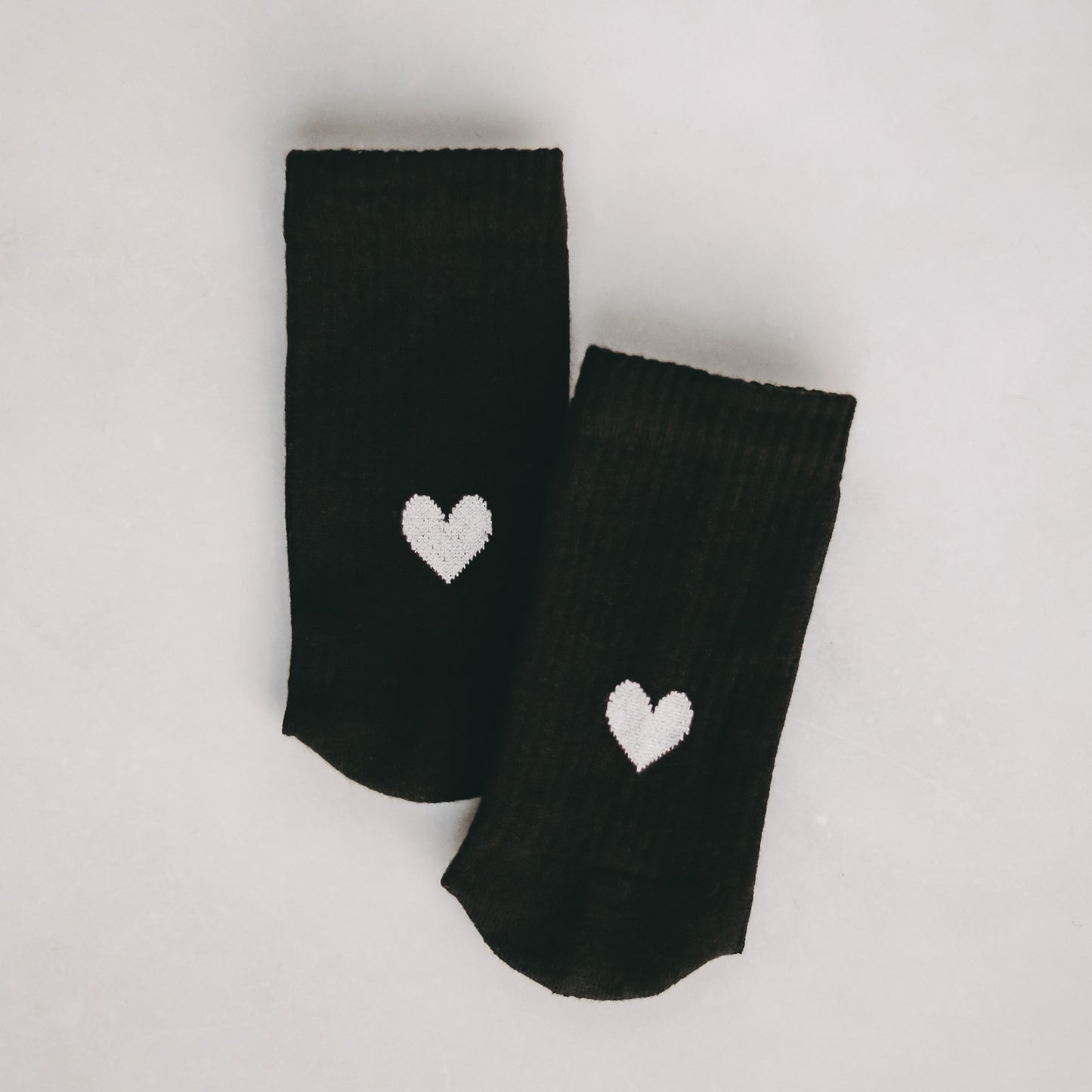 Chaussettes cœur noir (VE = 5 pcs)
