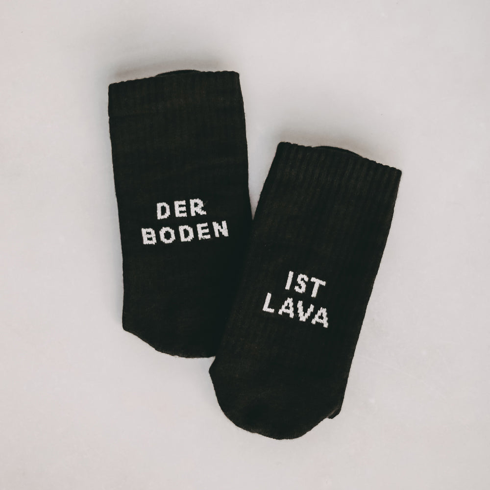Socks The Floor is Lava black (VE = 5 pcs)