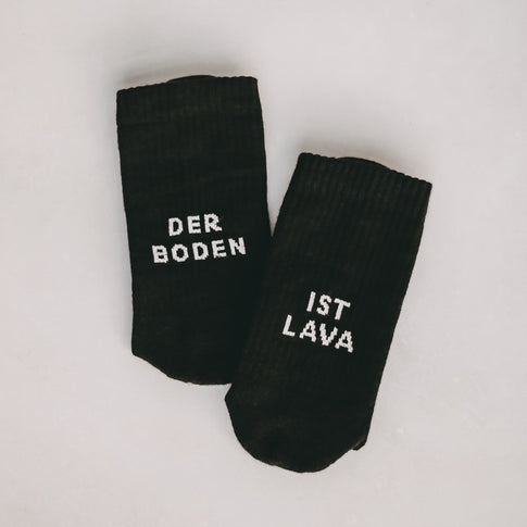 Socks The Floor is Lava black (VE = 5 pcs)