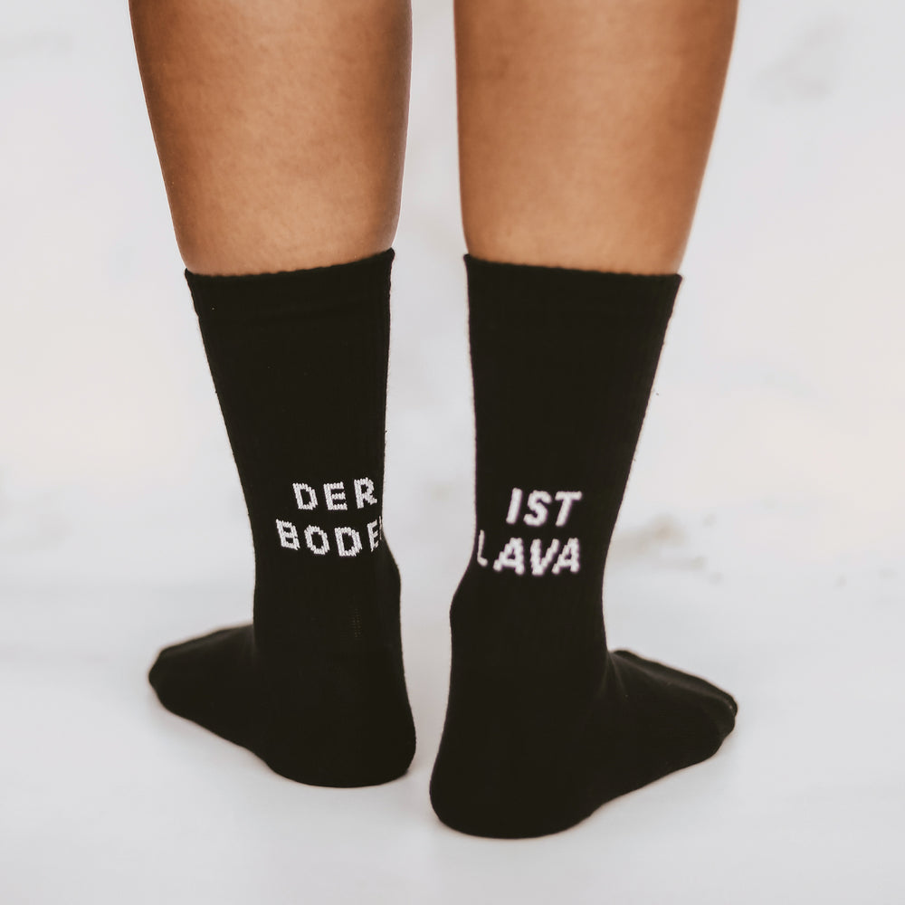 Socks The Floor is Lava black (VE = 5 pcs)