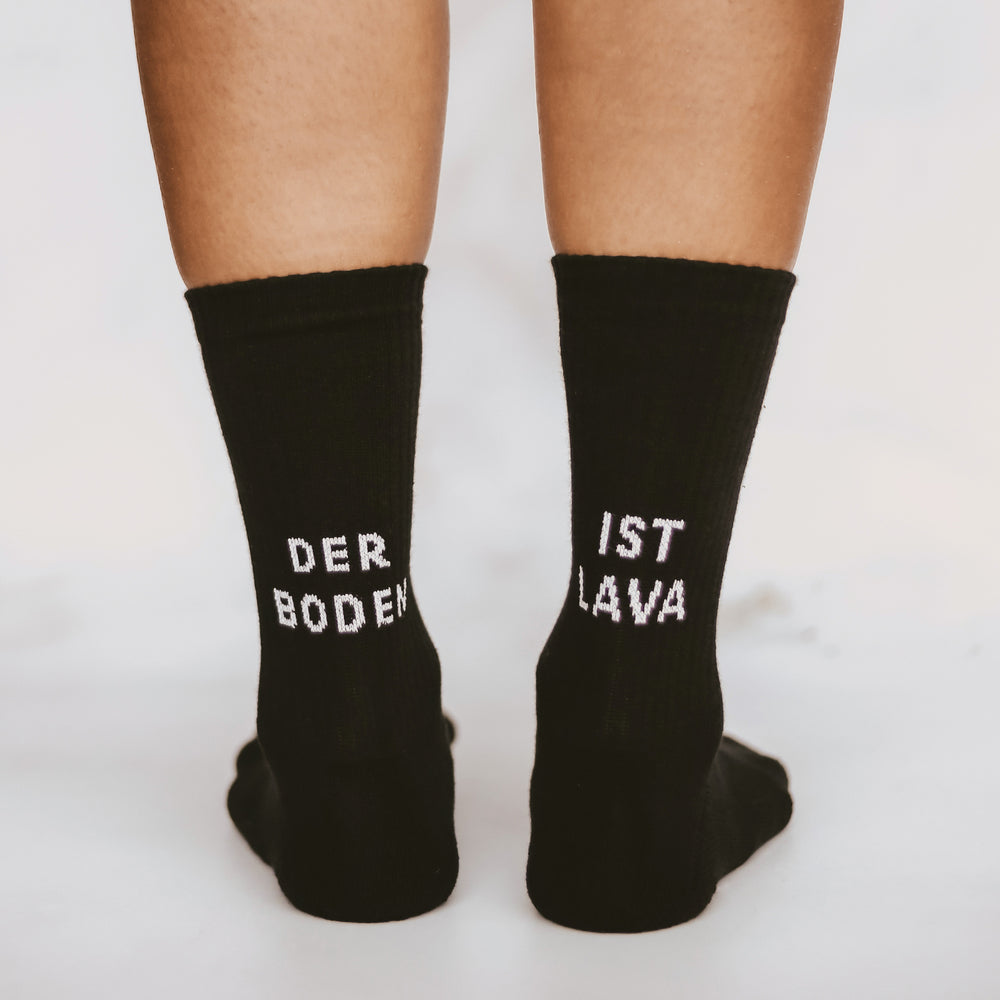 Socks The Floor is Lava black (VE = 5 pcs)