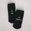 Chaussettes be happy noir (VE = 5 Stk)