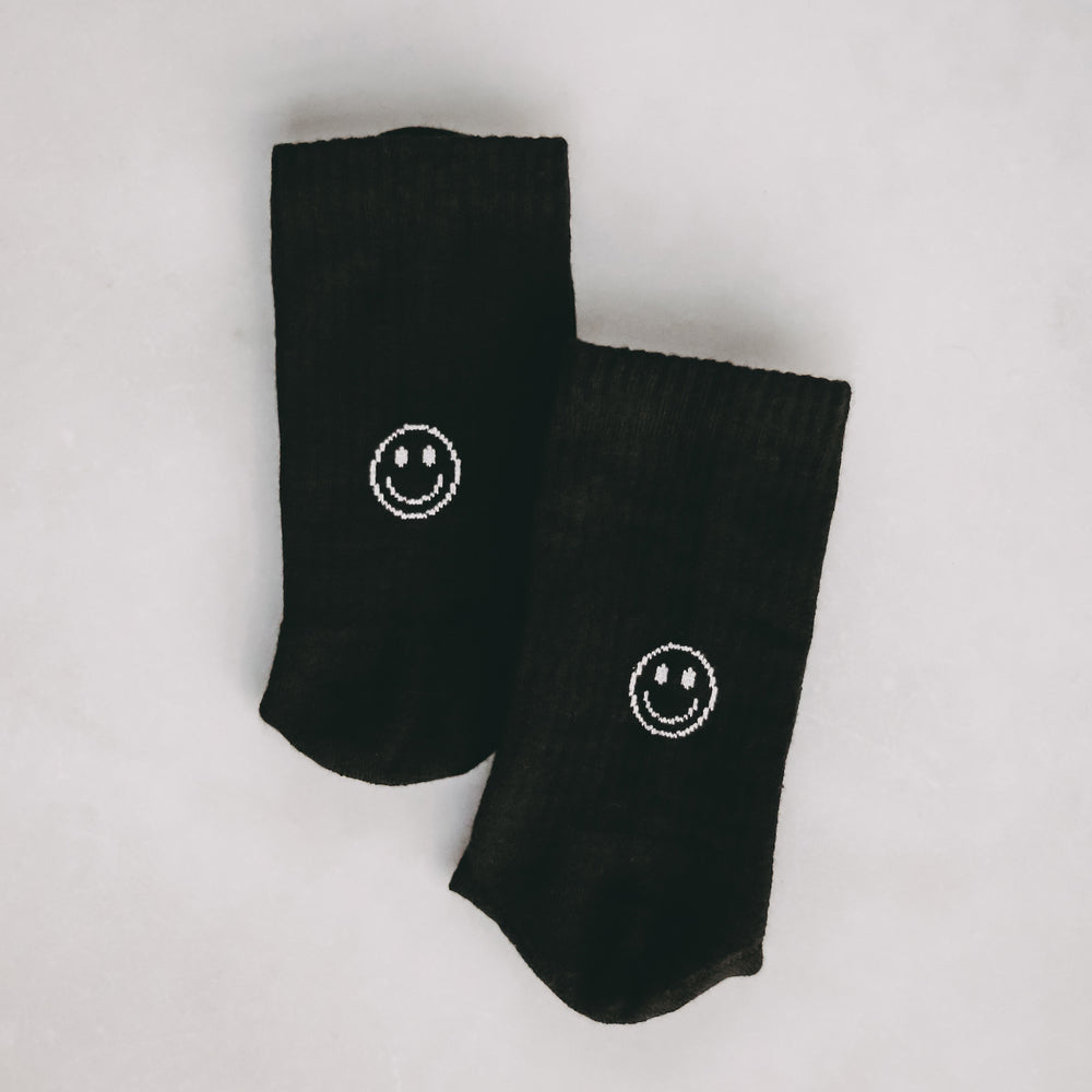 Chaussettes Smiley noir (VE = 5 Stk)