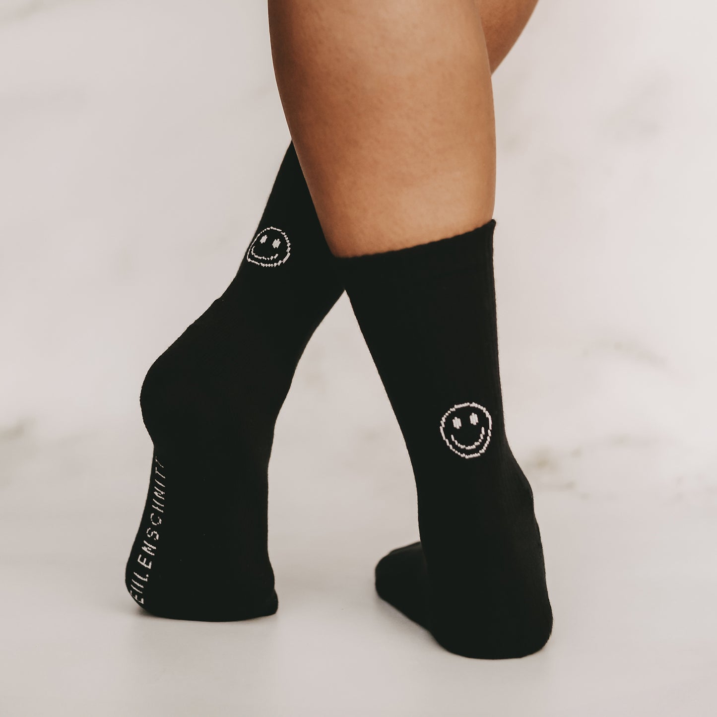 Chaussettes Smiley noir (VE = 5 Stk)