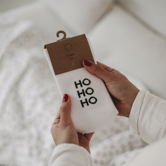 Socken weiß HoHoHo (VE = 5 Stk)