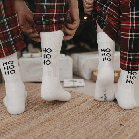 Socken weiß HoHoHo (VE = 5 Stk)