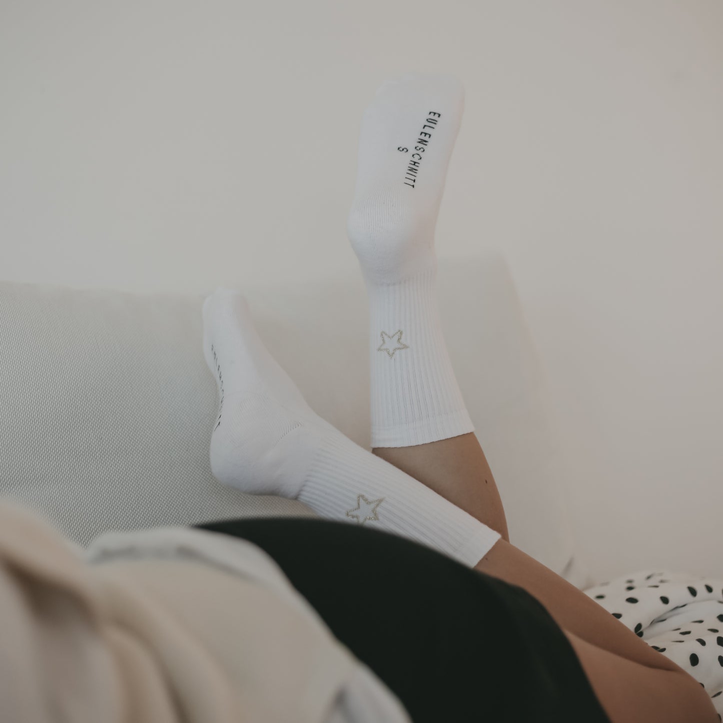 Chaussettes blanches étoile (VE = 5 pcs)