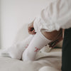 Chaussettes blanches avec nœud (VE = 5 pcs)