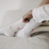 Chaussettes blanches avec nœud (VE = 5 pcs)
