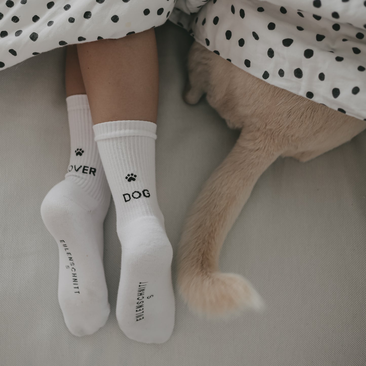 Chaussettes blanches Dog Lover (VE = 5 Stk)