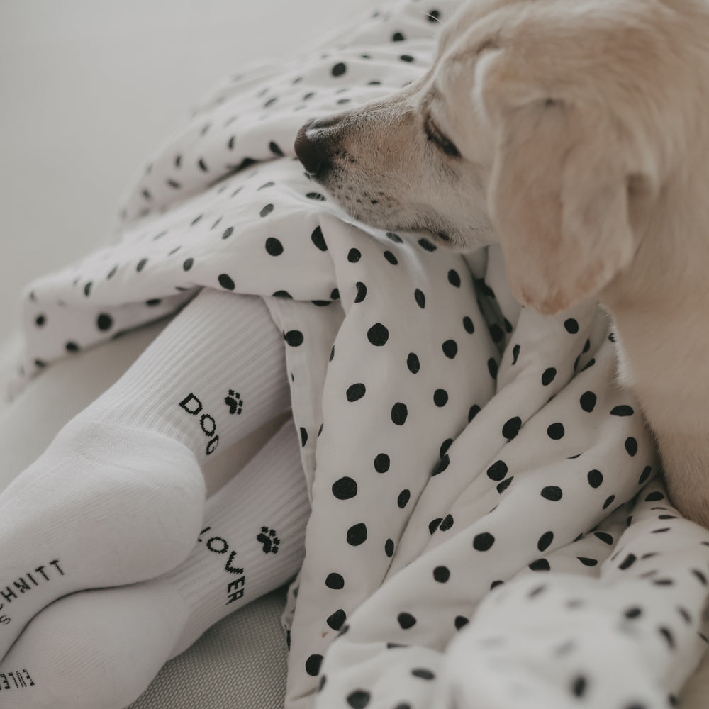 Chaussettes blanches Dog Lover (VE = 5 Stk)