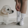 Chaussettes blanches Dog Lover (VE = 5 Stk)