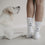 Chaussettes blanches Dog Lover (VE = 5 Stk)