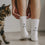 Chaussettes blanches Cat Lover (VE = 5 Stk)