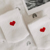 Babysocken Herz rot (VE = 5 Stk.)