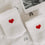 Babysocken Herz rot (VE = 5 Stk.)