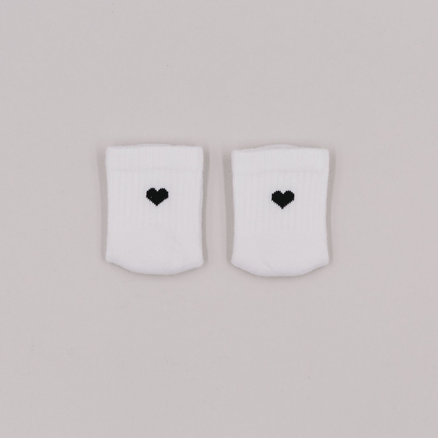 Babysocken Herz schwarz (VE = 5 Stk.)