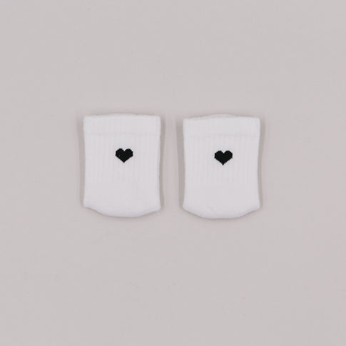 Babysocken Herz schwarz (VE = 5 Stk.)